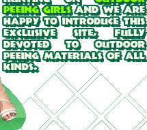 peeing girls